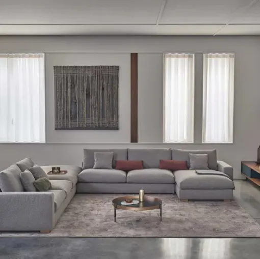 Divano ad angolo con penisola Sunset di Bontempi