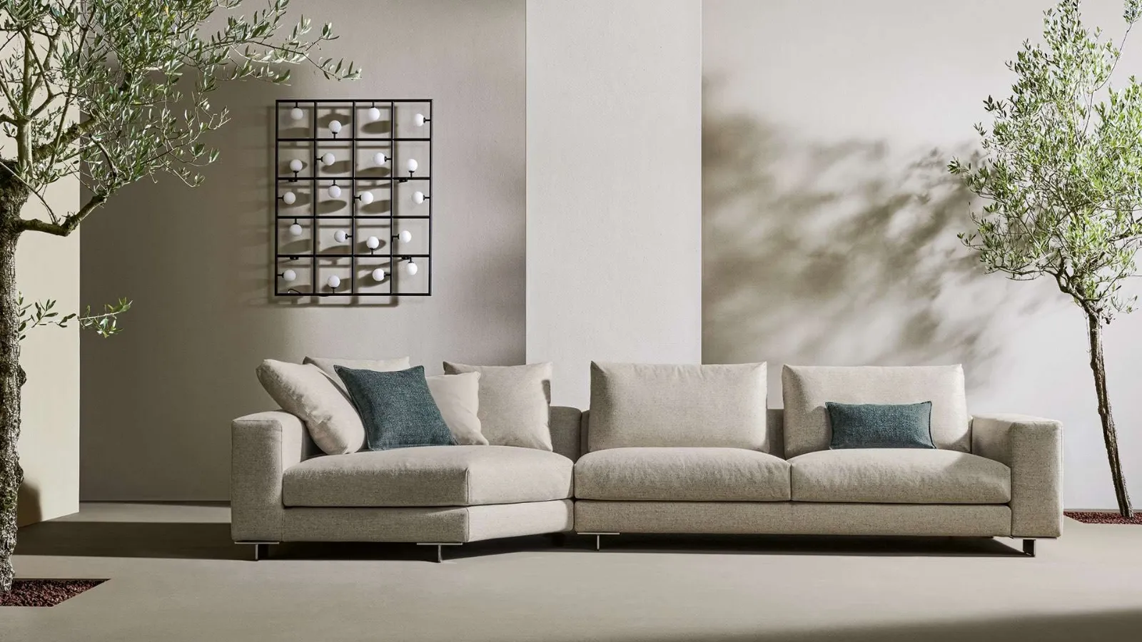 Divano con penisola T-Time di Twils Lounge