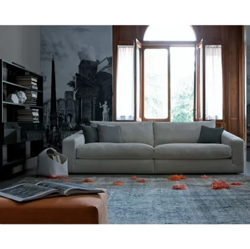 Divano in tessuto dalla seduta morbida e profonda Tobias di Estel