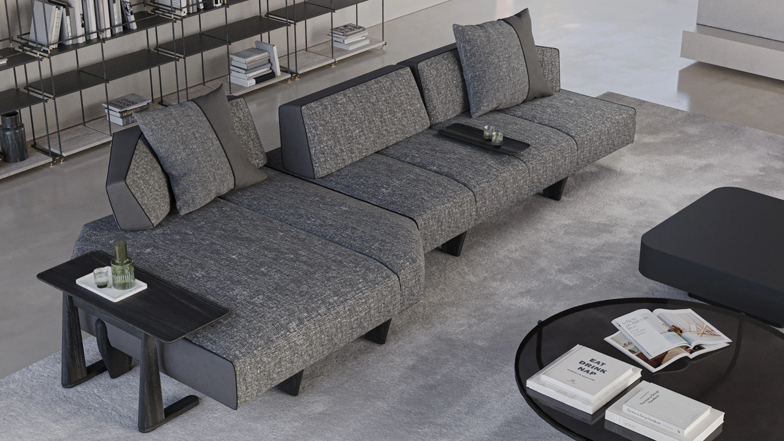 Divano Lane con penisola di Vibieffe