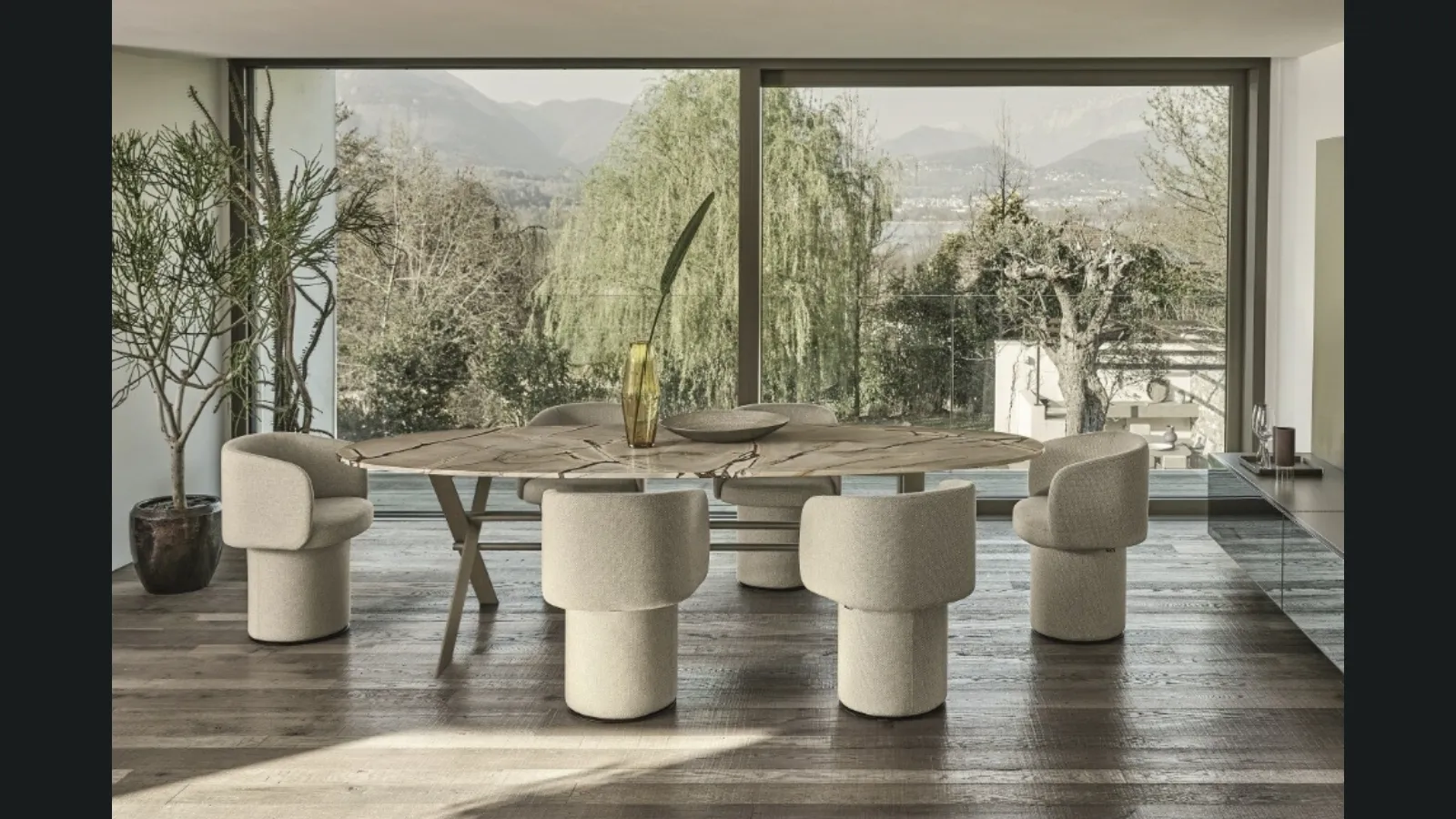 Sedia in tessuto di design Billie di Ditre Italia