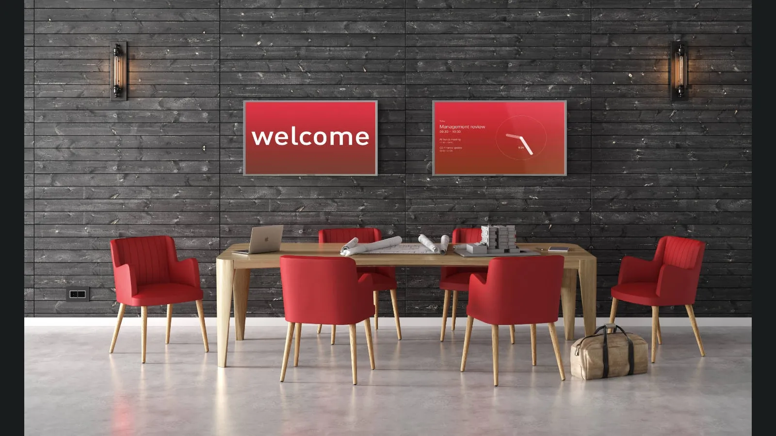 Sedia in pelle Embrasse di Estel