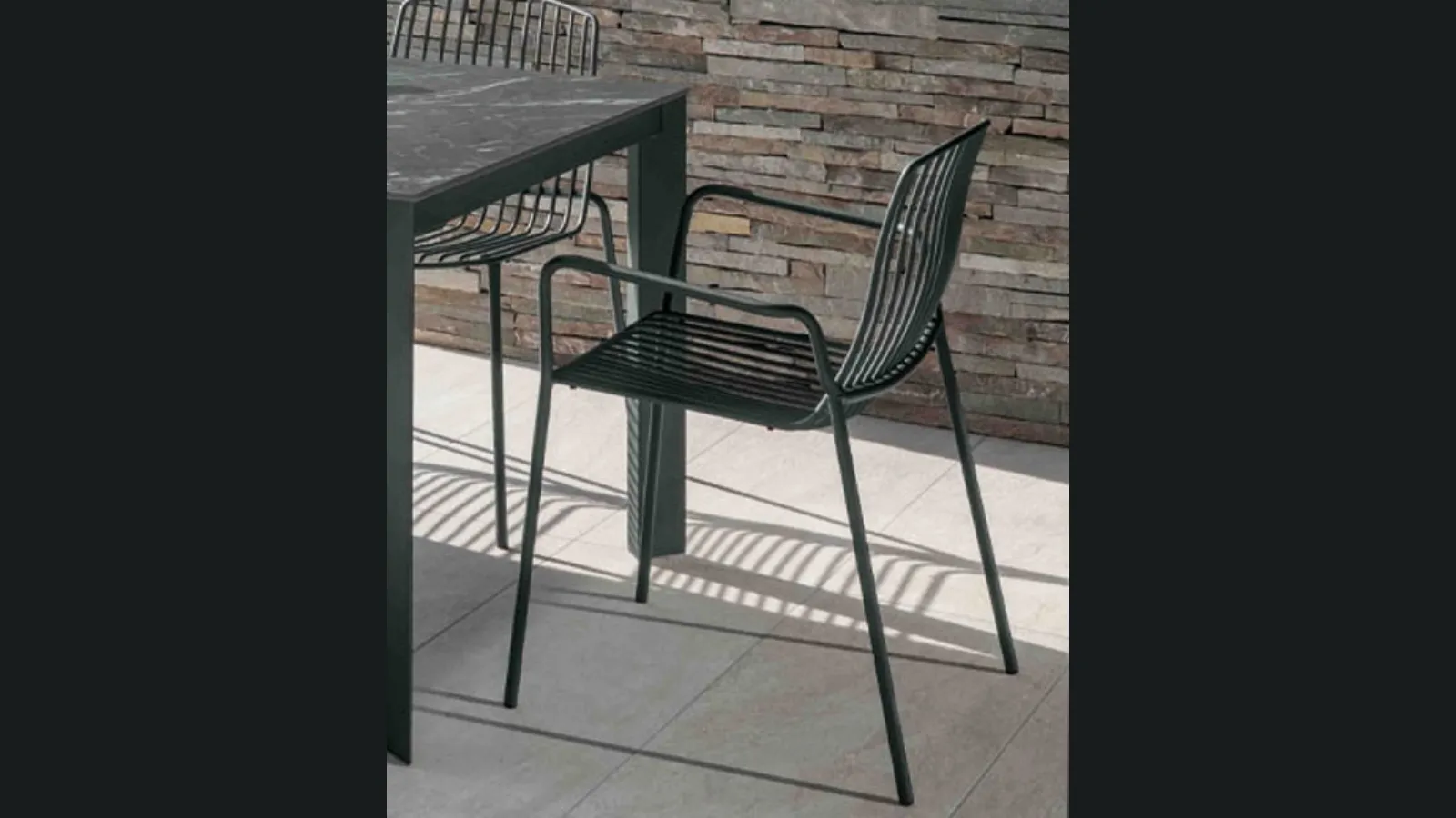 Sedia in metallo Jasmine di Altacom