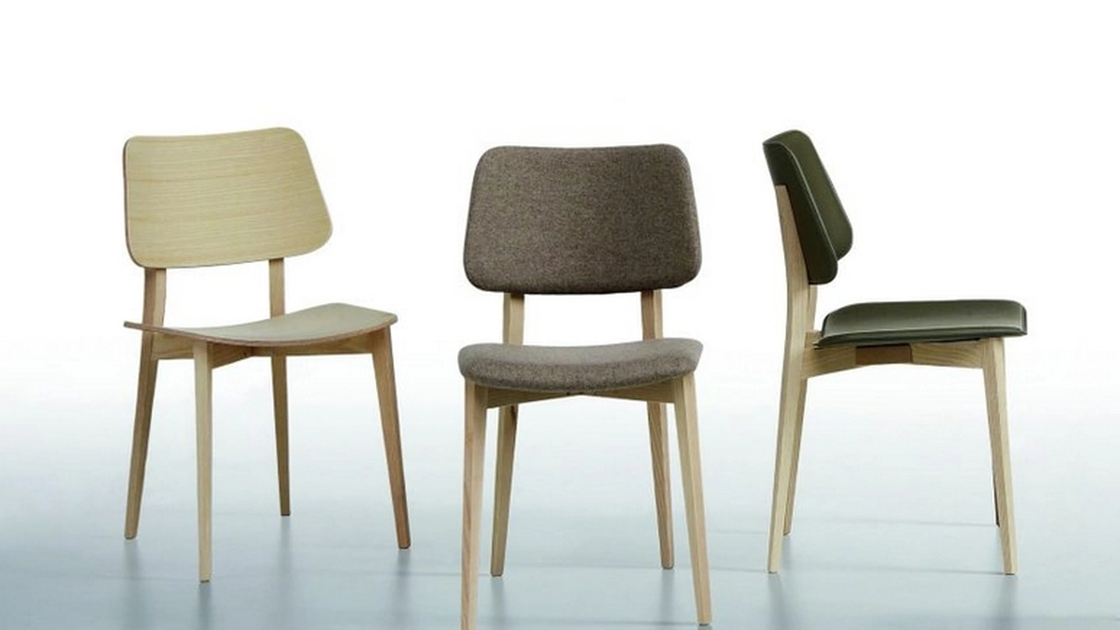 Sedia Joe LG con struttura in legno e seduta e schienale in legno, in tessuto o polipropilene di Sedie Brianza