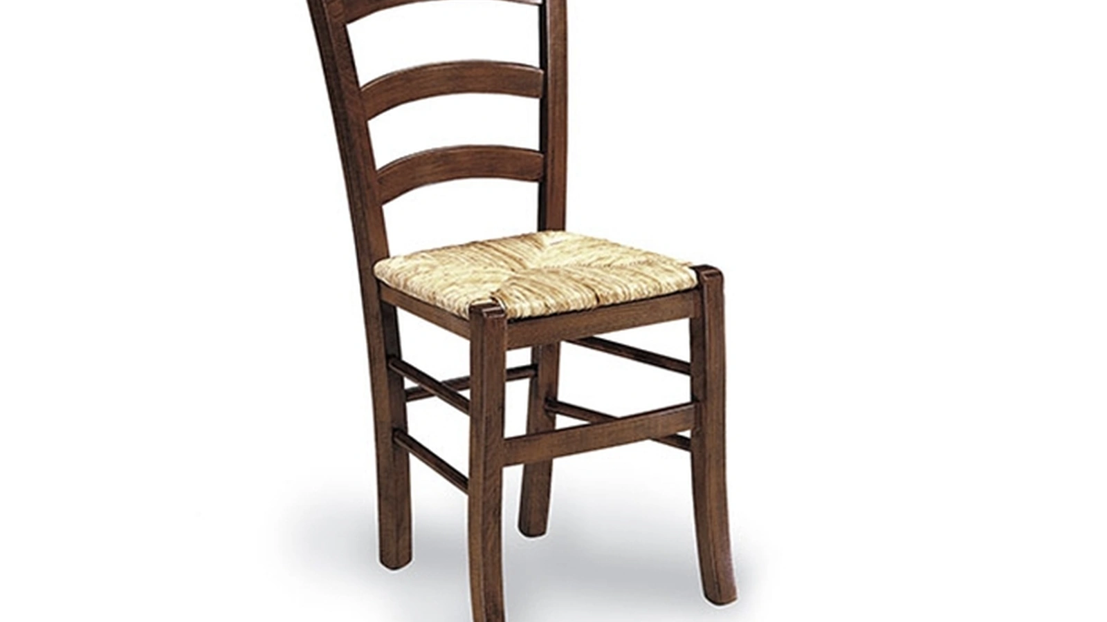 Sedia classica Paesana in legno con seduta in paglia di Sedie Brianza