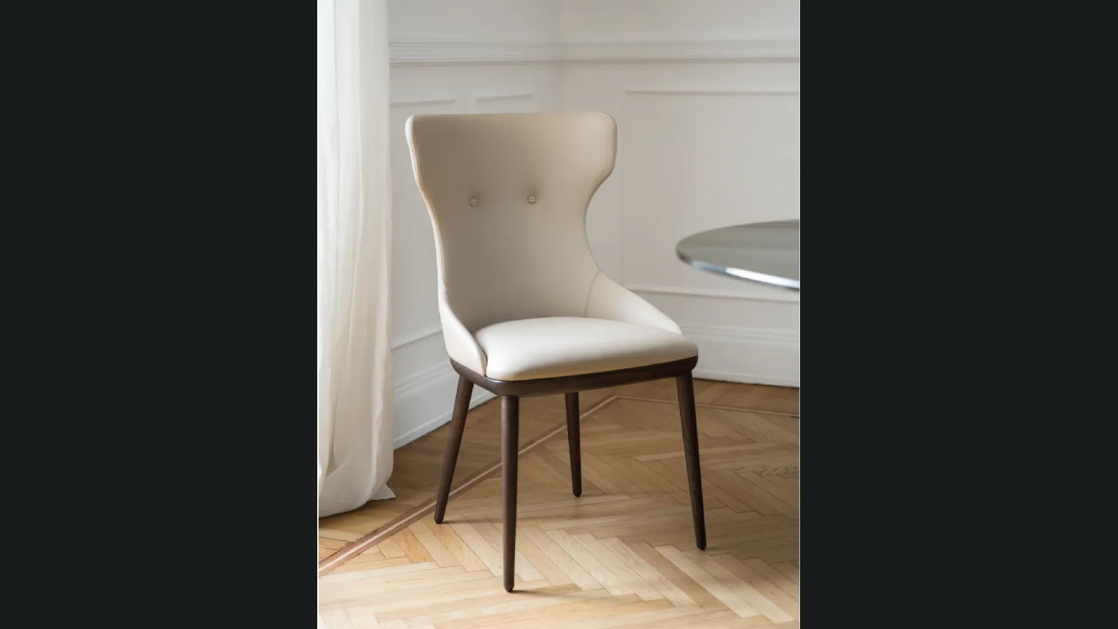 Sedia in pelle Andy di Porada