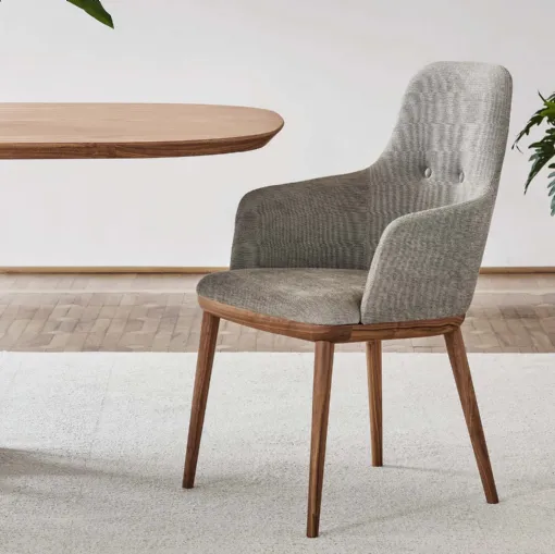 Sedia in tessuto Connie di Porada