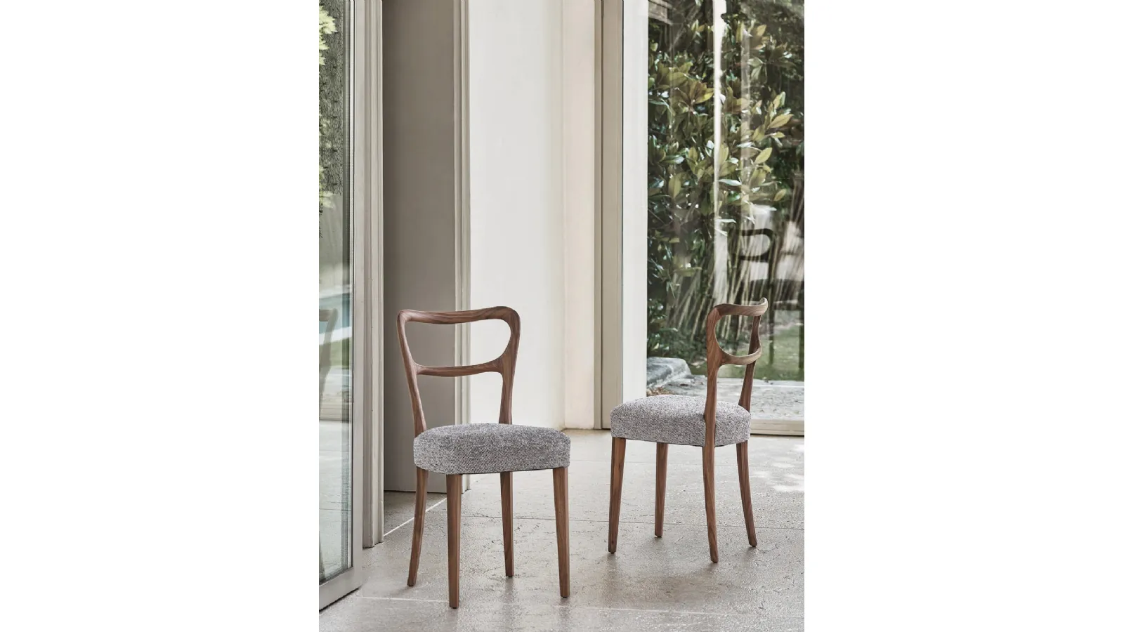 Sedia classica Noemi in noce canaletto di Porada