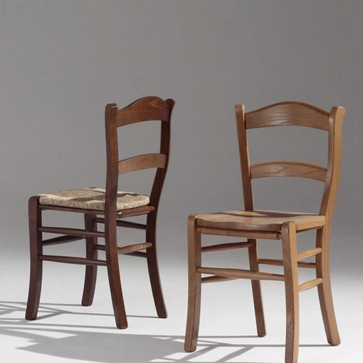 Sedia classica Savoia in legno con seduta in legno o impagliata di Sedie Brianza