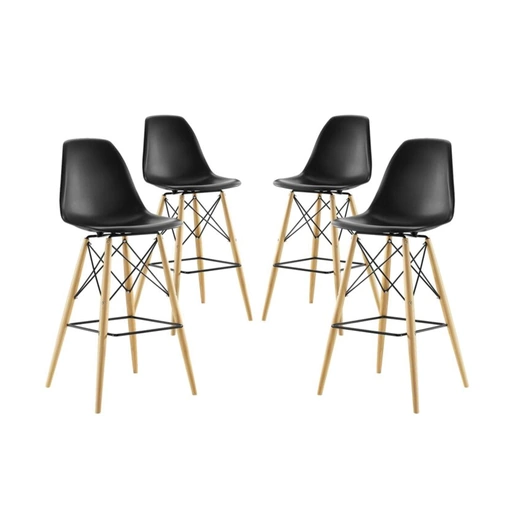 Sgabello Versatilità in polipropilene con piedi in massello di Sigerico