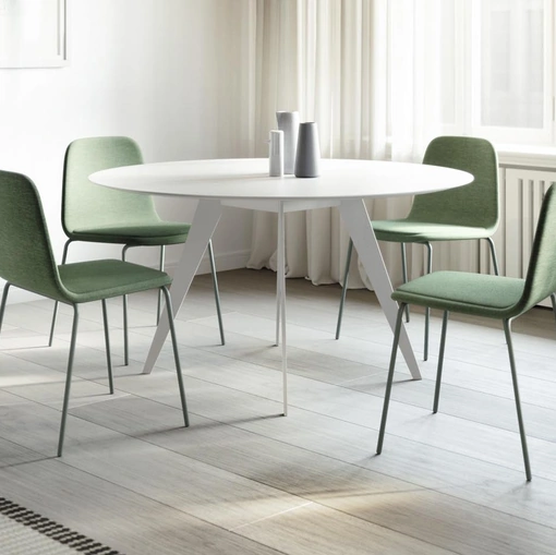 Tavolo rotondo Aise Metal Legs di Treku