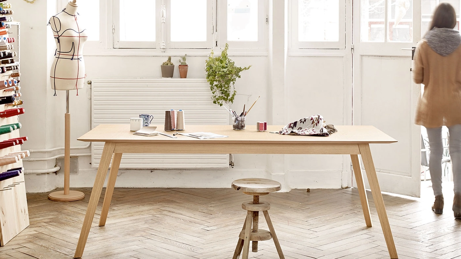 Tavolo Aise finitura legno Oak Allungabile di Treku