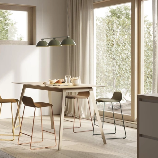 Tavolo Aise Tavolo Alto in legno di Treku