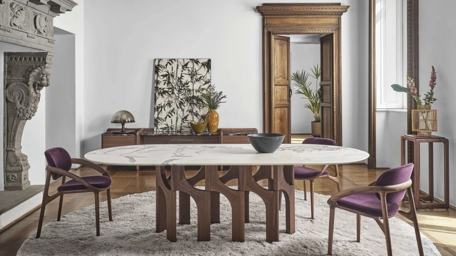 Tavolo Augusto in marmo di Porada