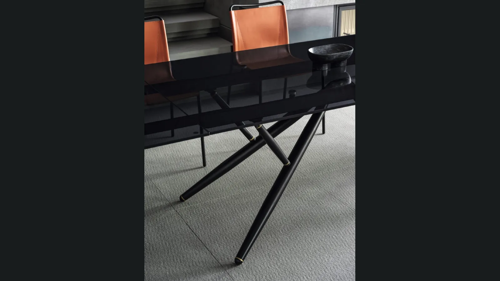 Tavolo allungabile Bridge in cristallo di Bontempi