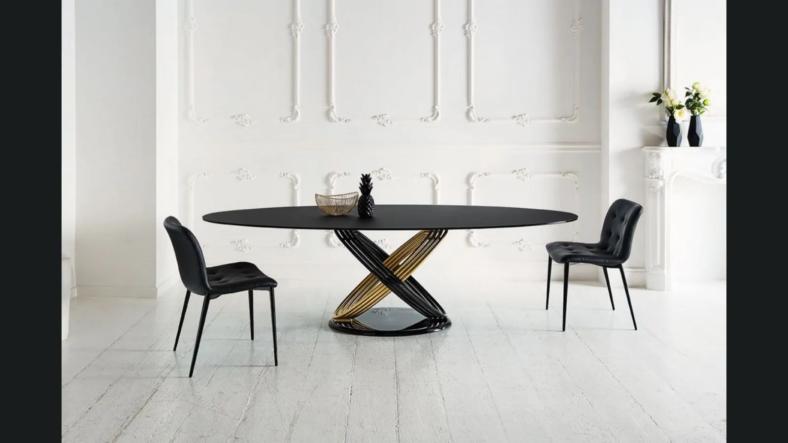 Tavolo Fusion in Cristallo di Bontempi