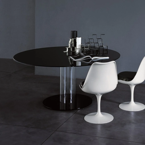 Tavolo rotondo Hub di Glas Italia