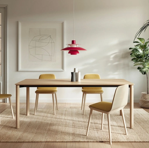 Tavolo Laga finitura legno Natural Oak di Treku