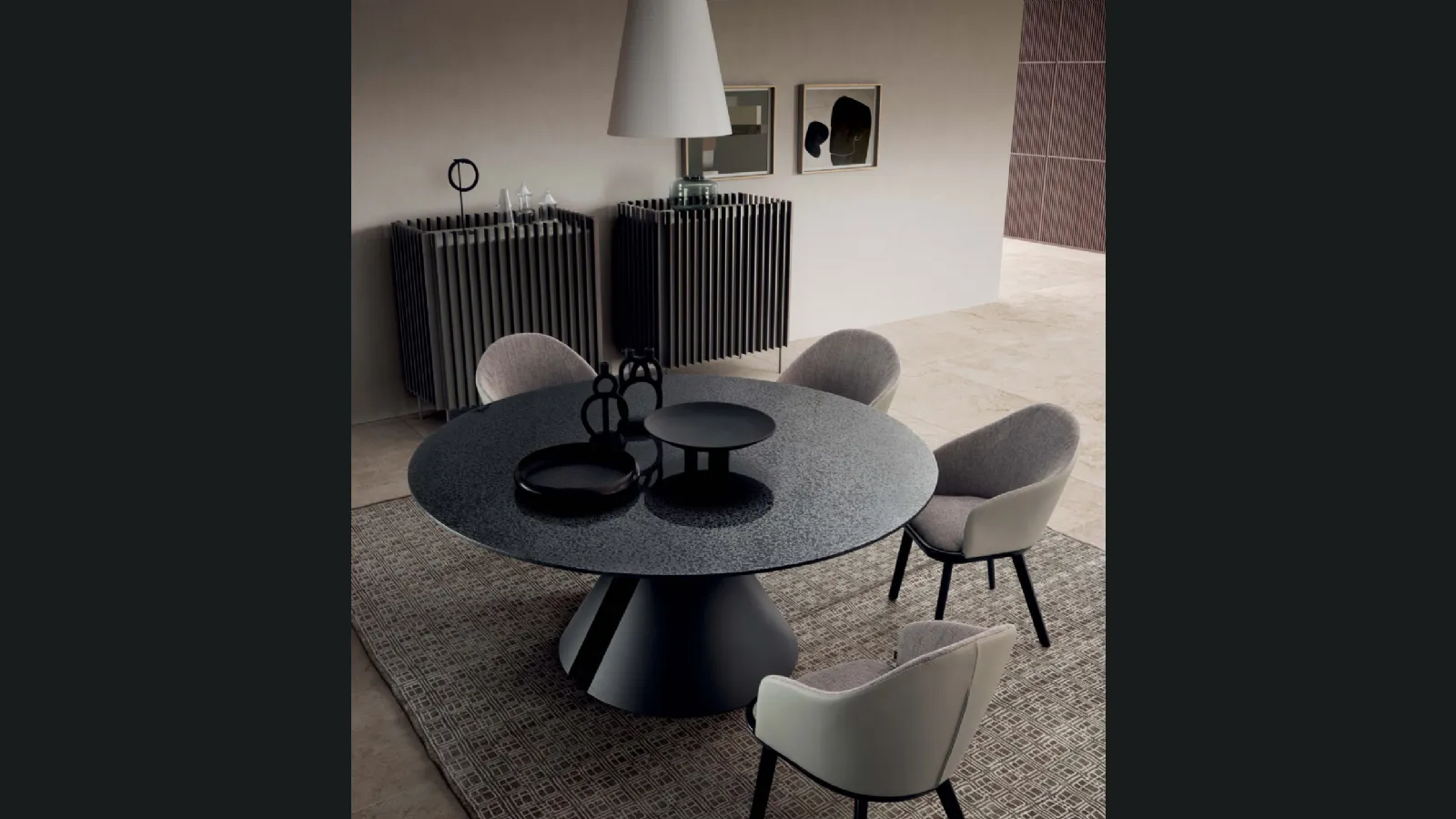 Tavolo rotondo Nimbo di Presotto