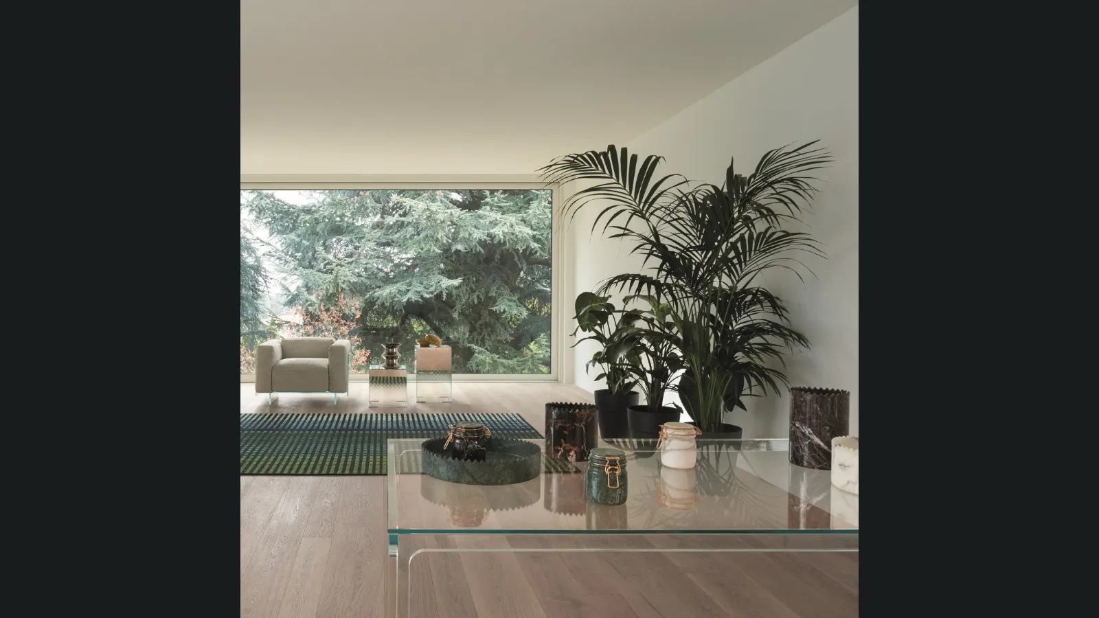 Tavolo Oscar Rettangolare di Glas Italia