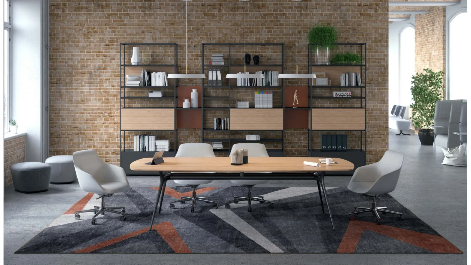 Tavolo con piano in legno P016 di Estel