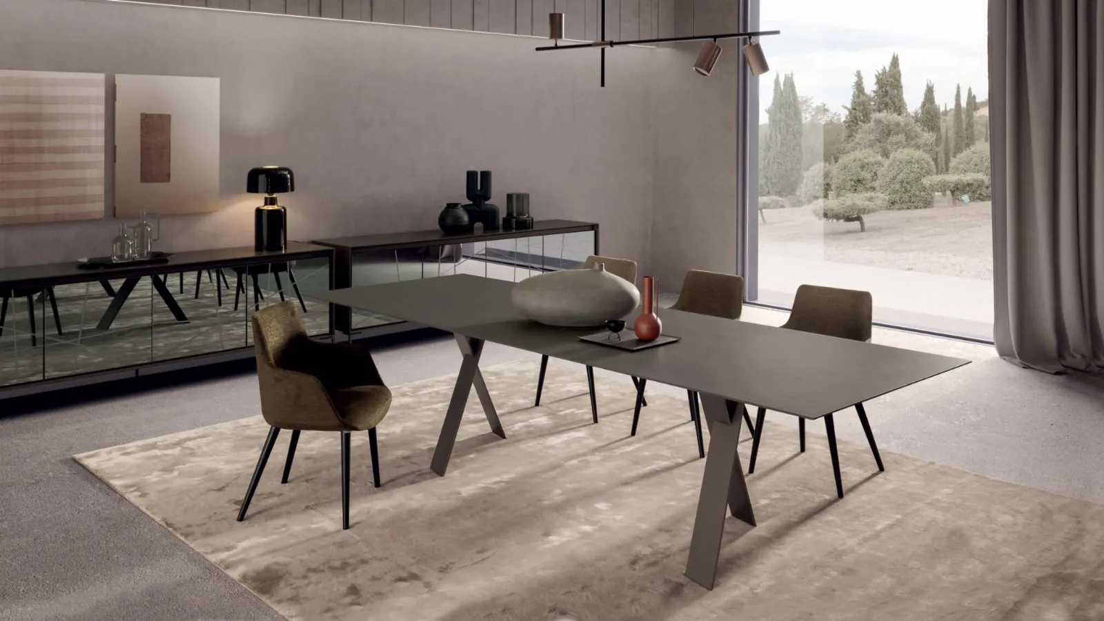 Tavolo allungabile Tailor in ecomalta di Presotto