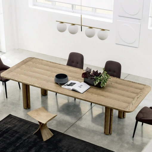 Tavolo Quadrifoglio in legno massello di Porada