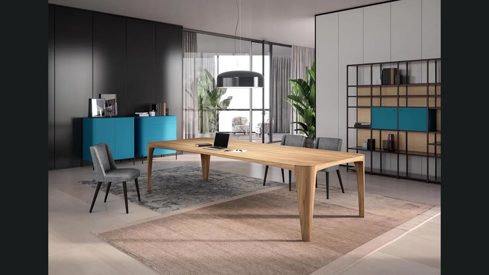 Tavolo rettangolare in legno antico recuperato Terra di Estel