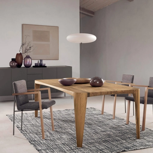 Tavolo Terra in legno di recupero da case antiche di Presotto