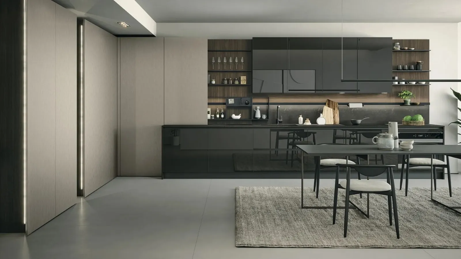 Cucina Moderna lineare Aria Tech 01 di Forma Cucine