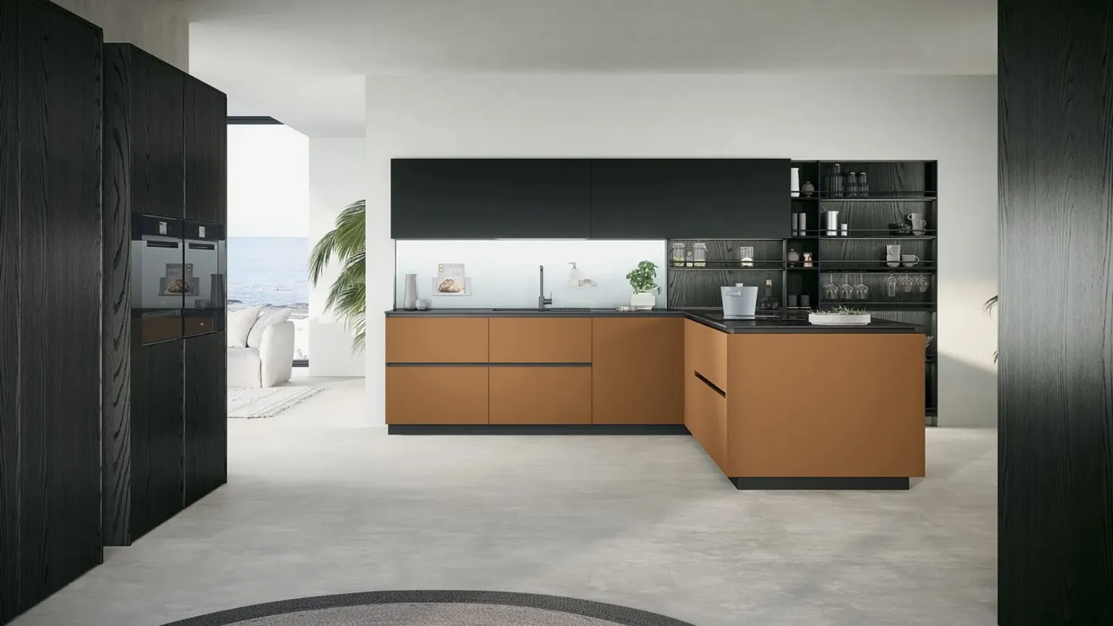 Cucina Moderna con penisola Trend 03 di Forma Cucine