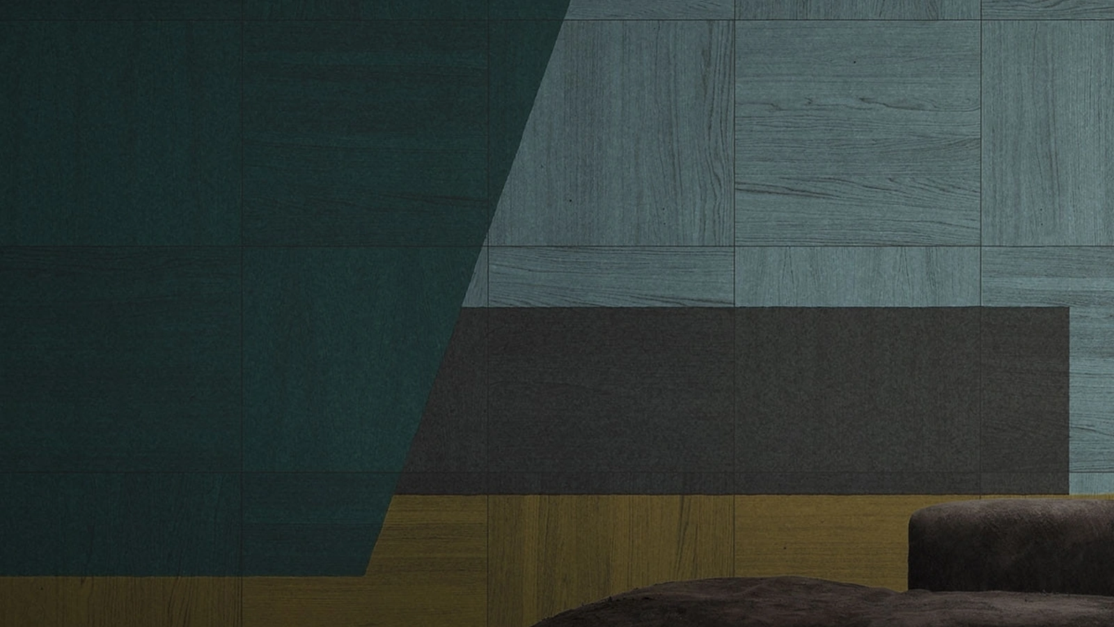 Parquet Grafiche Color Block in impiallacciatura frassino su supporto in multistrato di Giacobazzi