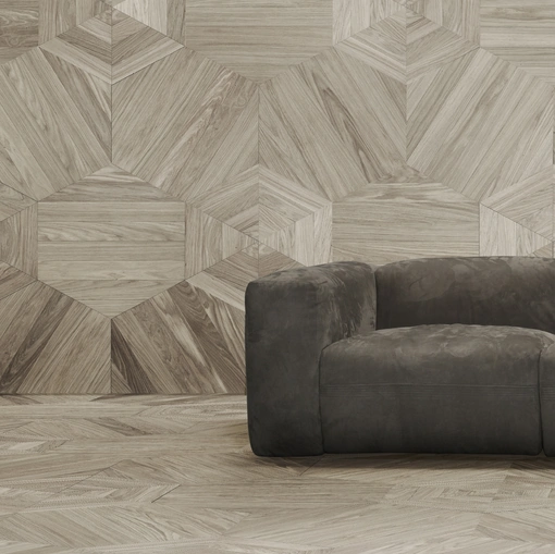 Parquet Mattonelle Mosaico B in essenza di rovere europeo di Giacobazzi