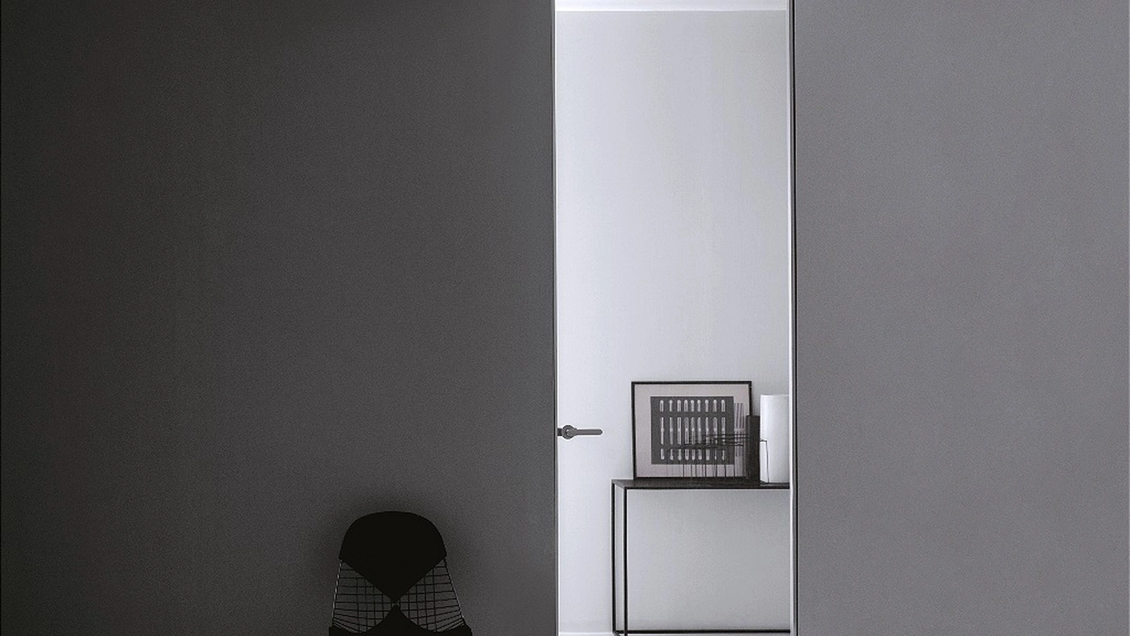 Porta per interni Aladin Swing Plain Mono di Glas Italia