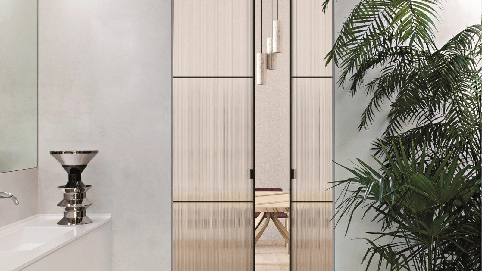 Porta per interni Sherazade Double Pocket Plus di Glas Italia