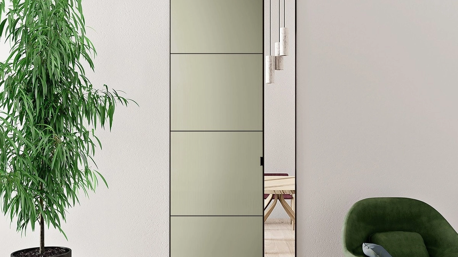 Porta per interni Sherazade Pocket Plus di Glas Italia