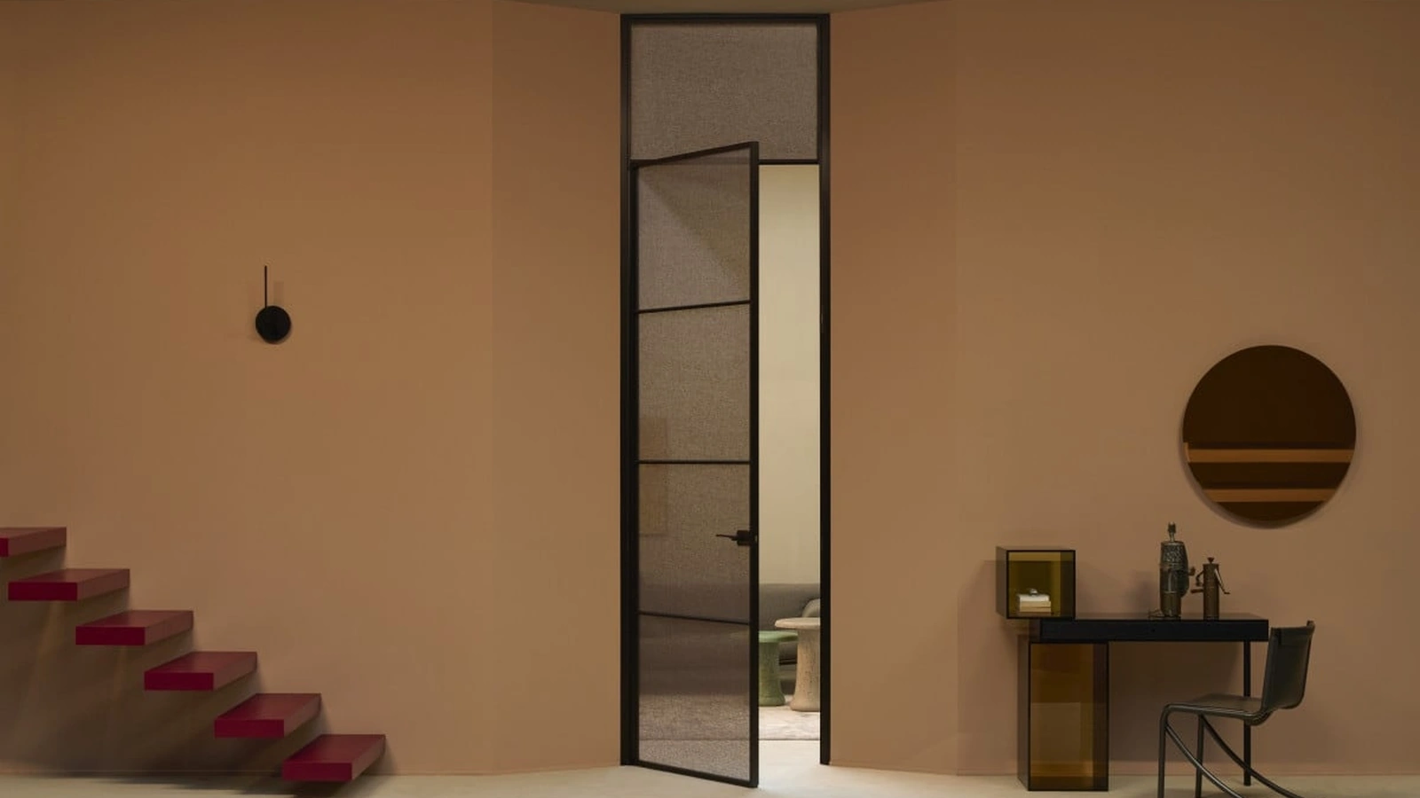 Porta per interni Sherazade Swing Slim Jambs Plus di Glas Italia