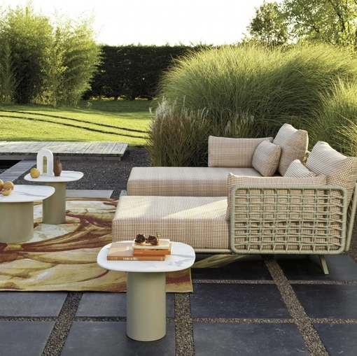 Lettino prendisole e tavolini Armàn di Roberti