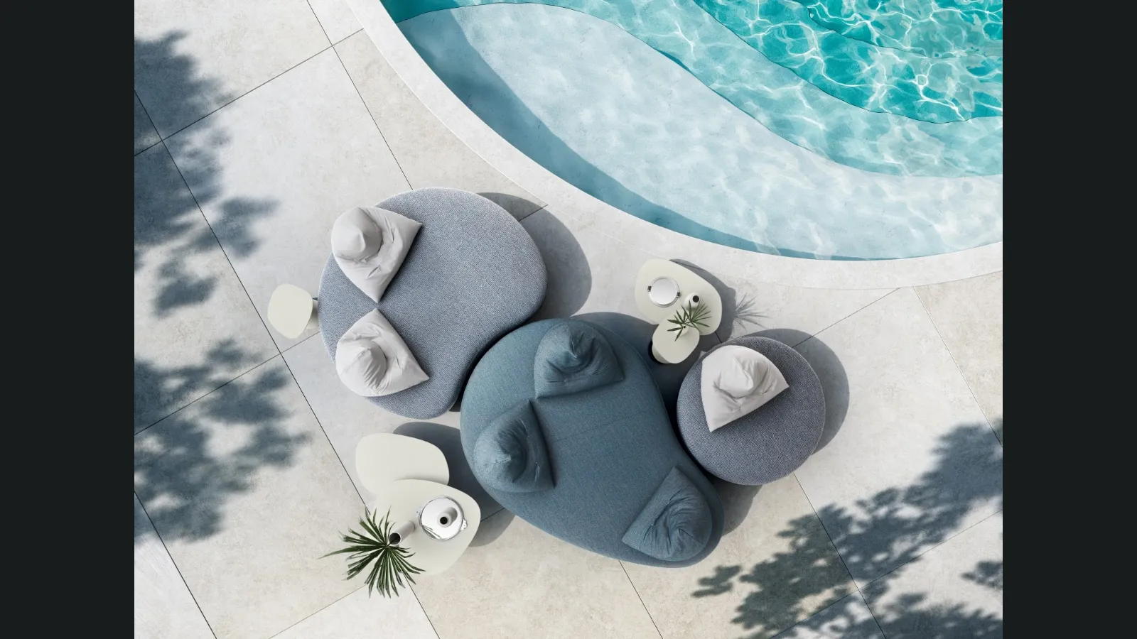 Divano di design in tessuto Papilo di Ditre Italia