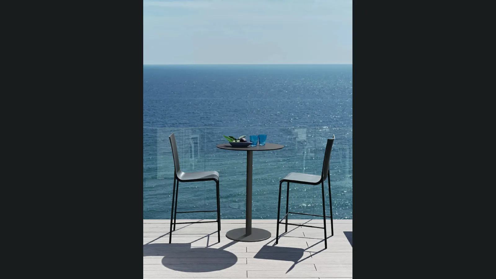 Sgabello da giardino Eva con scocca in polipropilene di Bontempi