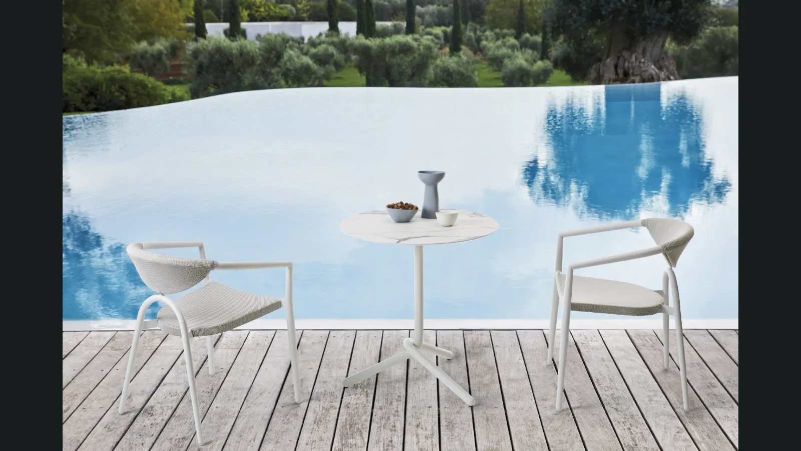 Sedia di design con braccioli Maratea di Roberti