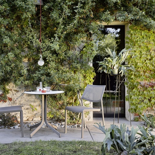 Sedia Samba Rio in alluminio e Batyline di Roberti