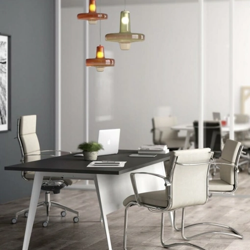 Seduta Ospiti Alfa-CU in ecopelle imbottita di Sedie Brianza