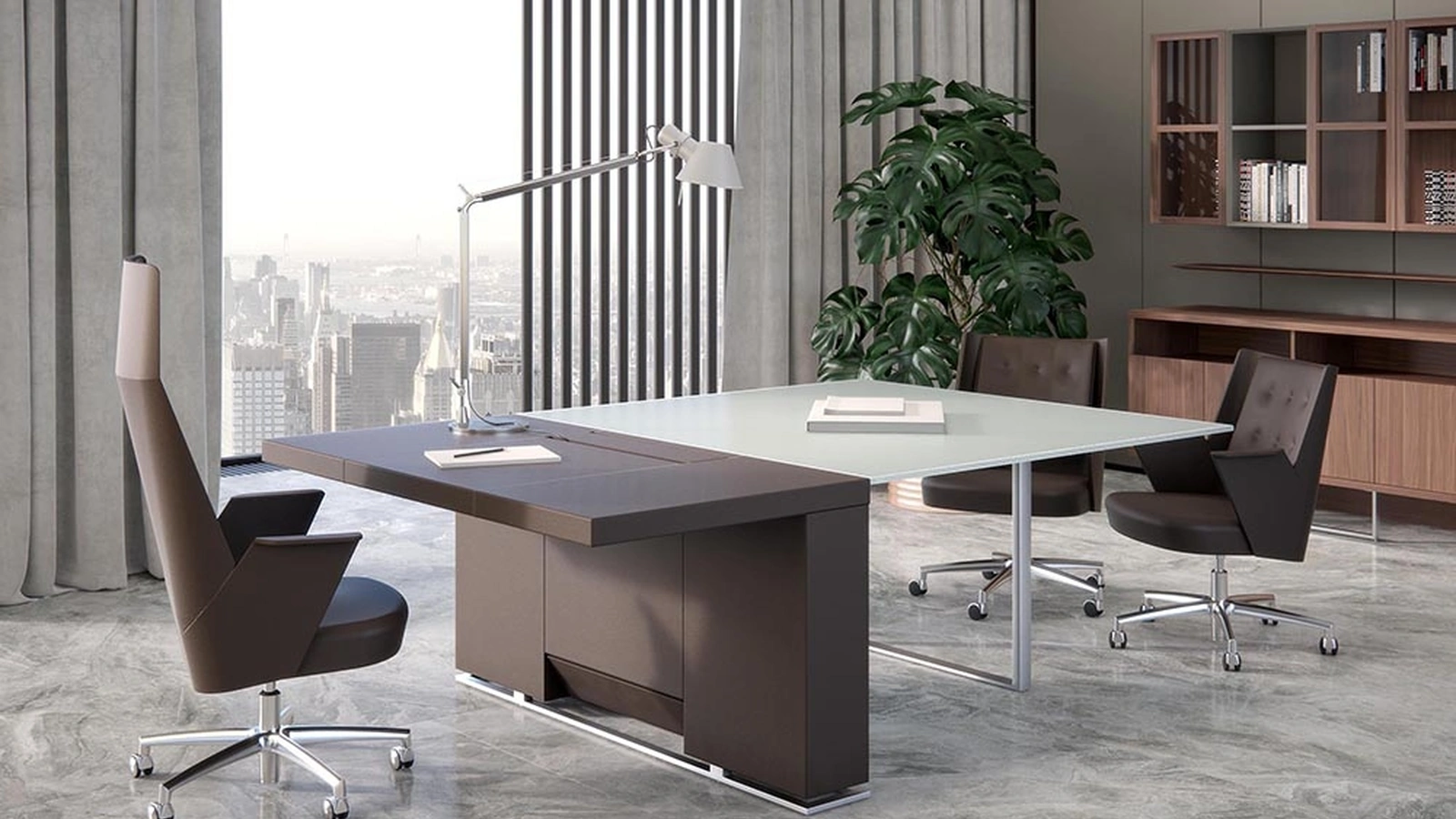 Scrivania direzionale Deck di Estel