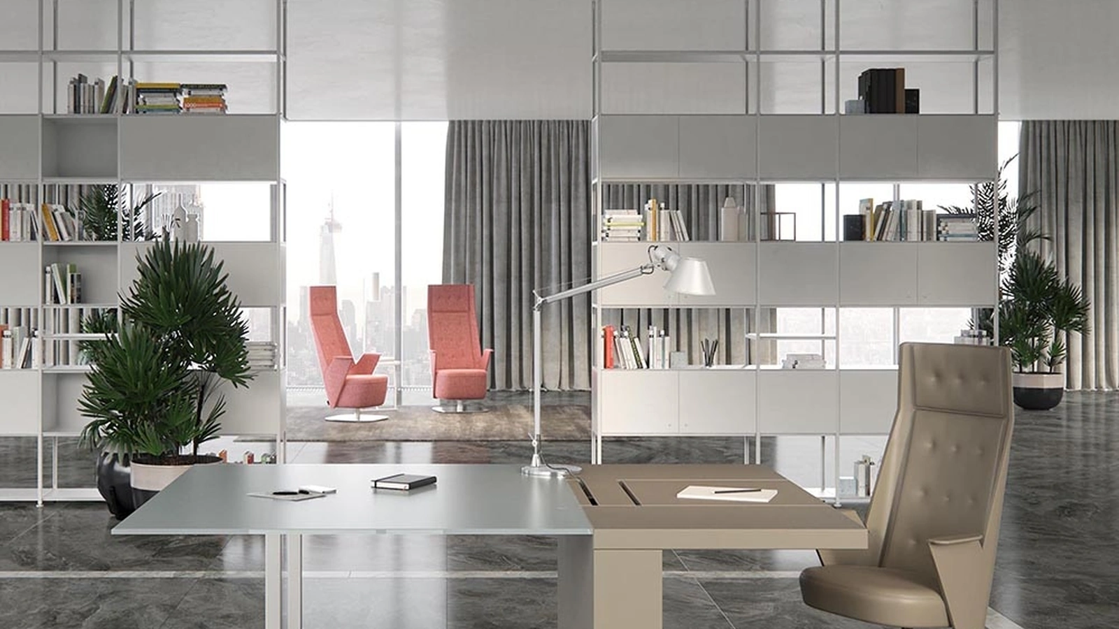 Scrivania direzionale Deck di Estel