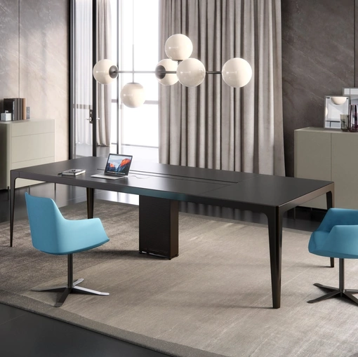 Scrivania Operativa Grand More Tavolo in laccato opaco di Estel