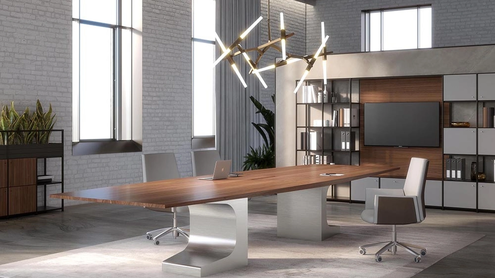 Scrivania operativa Niemeyer di Estel