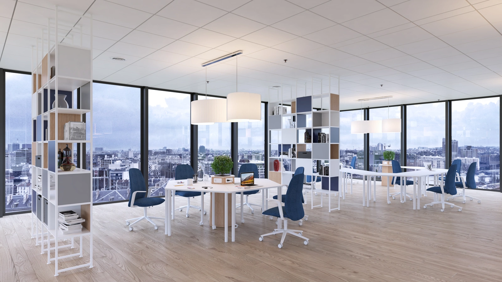 Scrivania operativa Nomadi di Estel