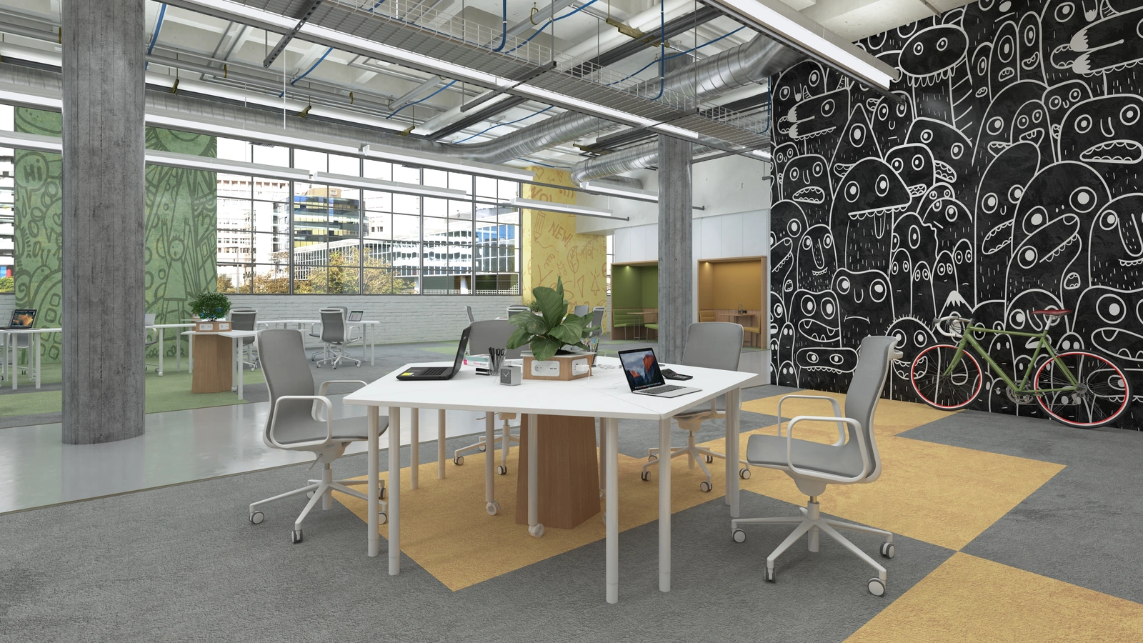 Scrivania operativa Nomadi di Estel