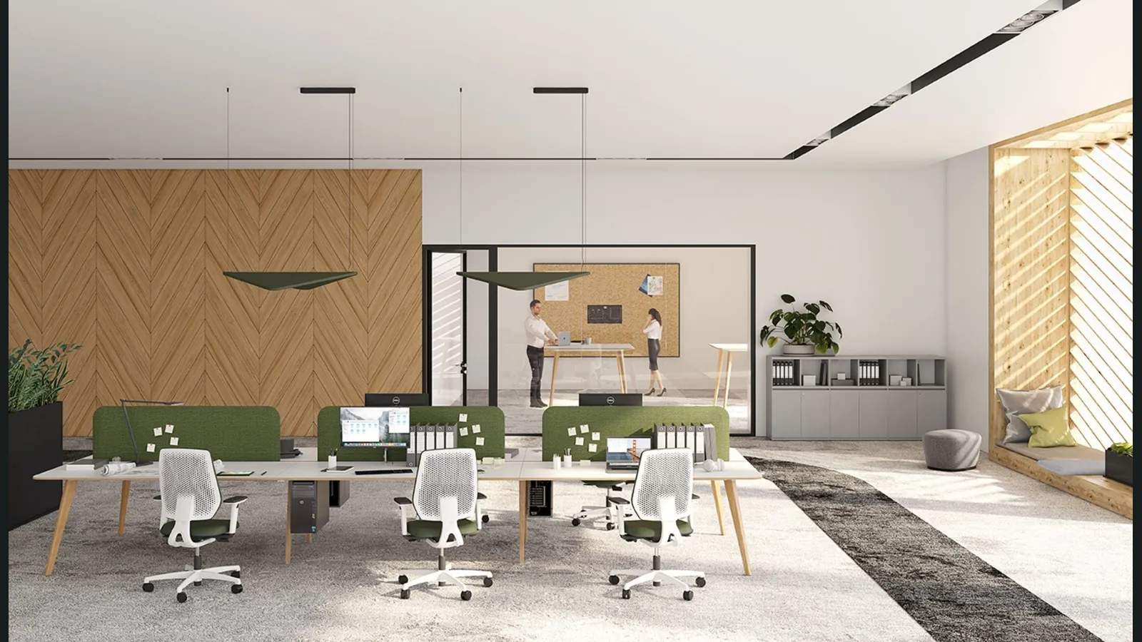 Scrivania operativa P045 di Estel